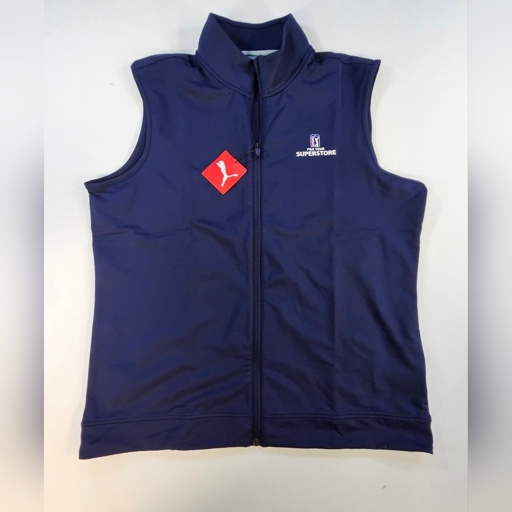 Puma PGA Tour Super Store NWT X-Large Womens Blue Full Zip